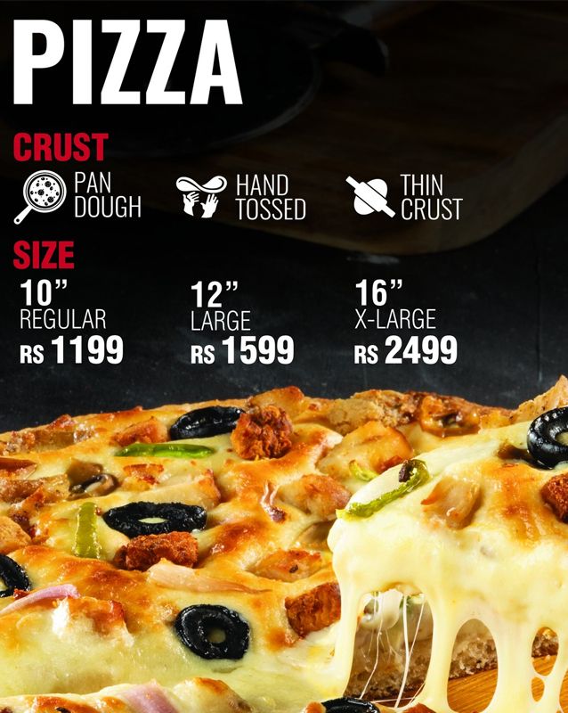 Vanellis Pakistan menu