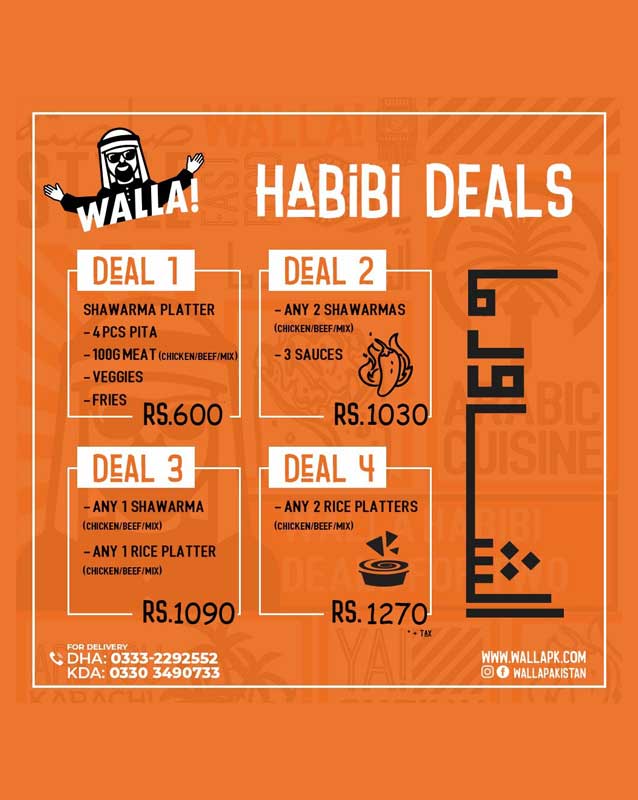 Walla menu