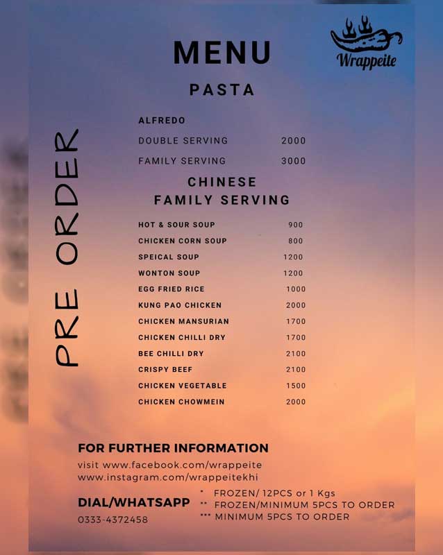 Wrappeite menu