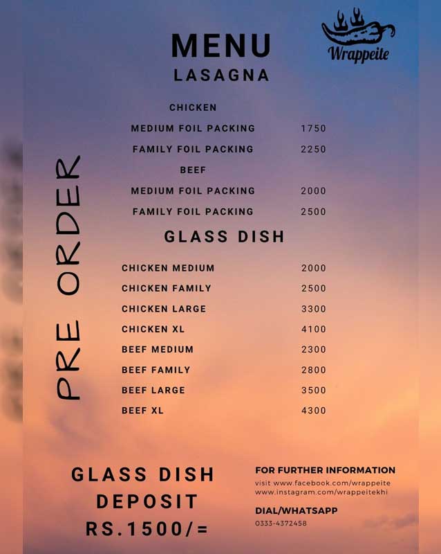 Wrappeite menu