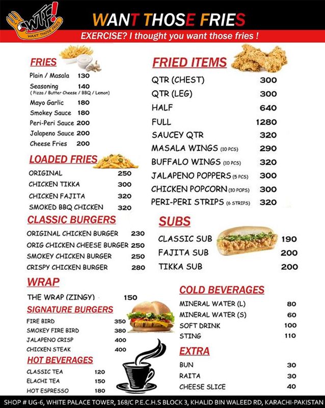 WTF menu