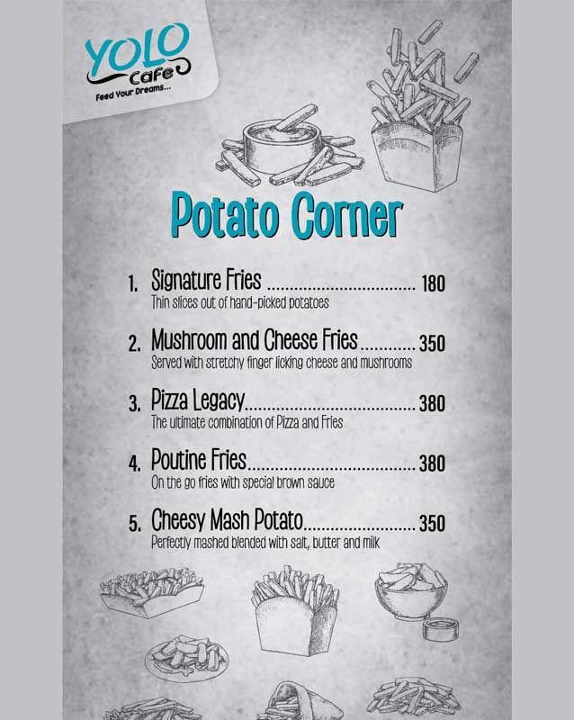Yolo Cafe menu