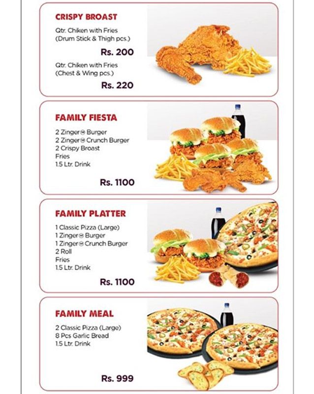 Yummy Fingers menu