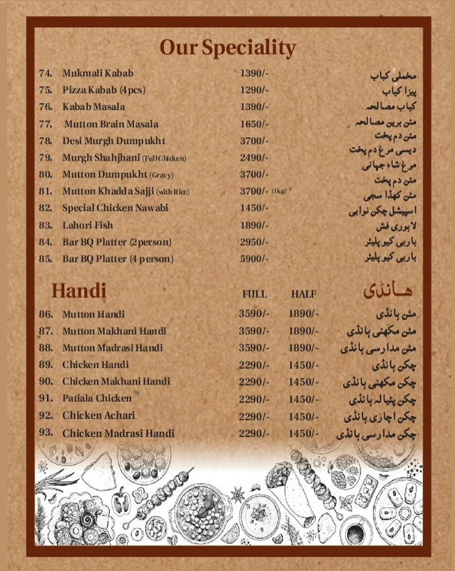 Zaytoon Garden Restaurant  menu