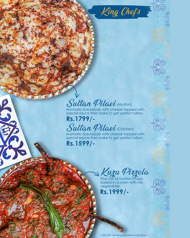 Zeytin menu