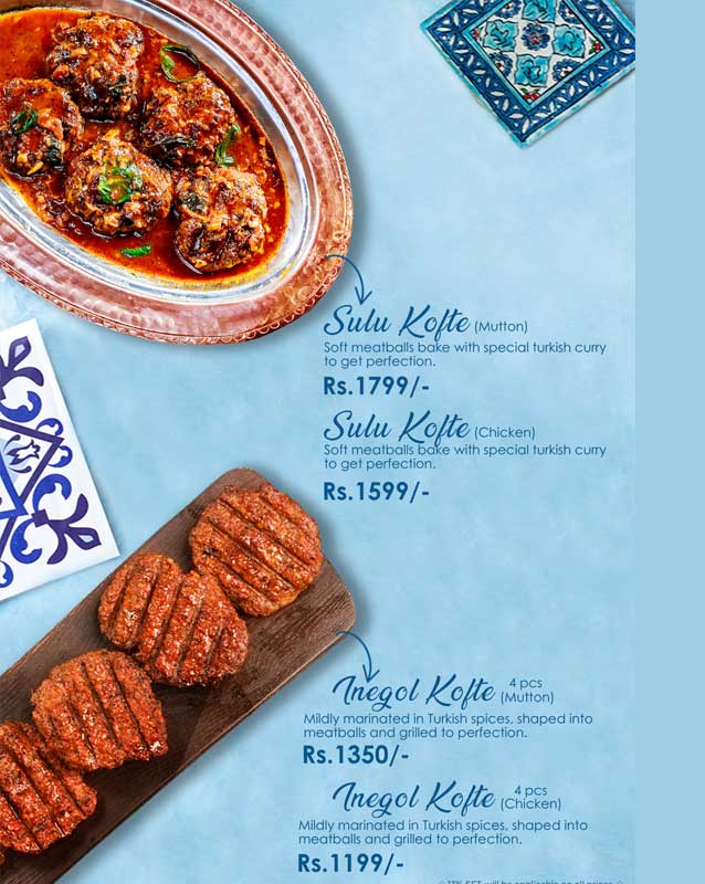 Zeytin menu