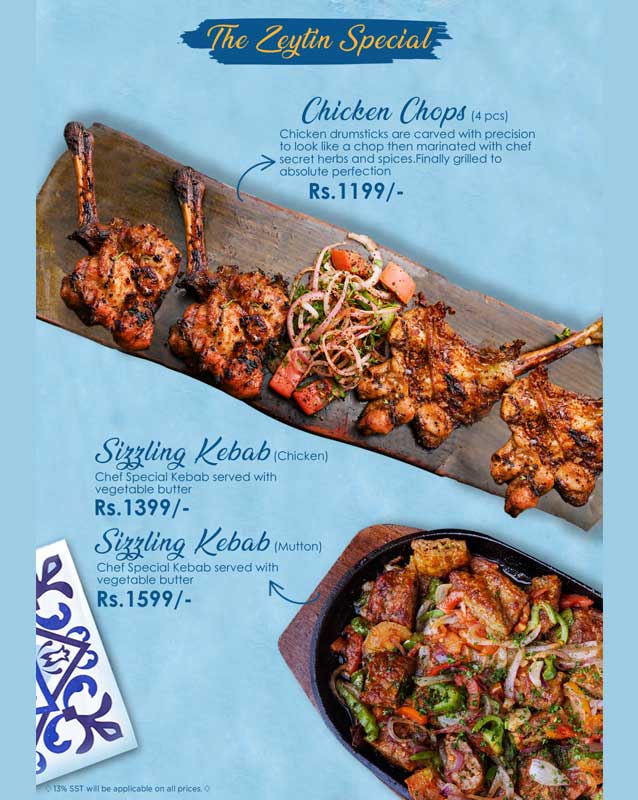 Zeytin menu
