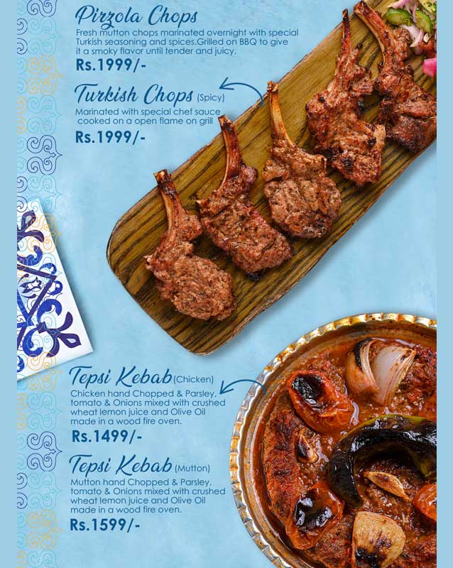 Zeytin menu