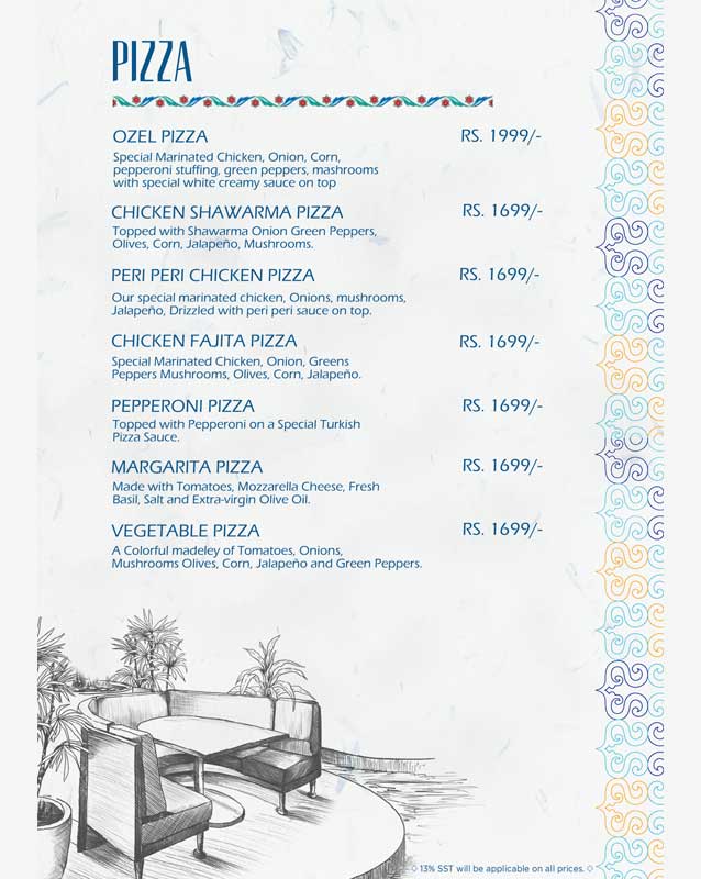 Zeytin menu