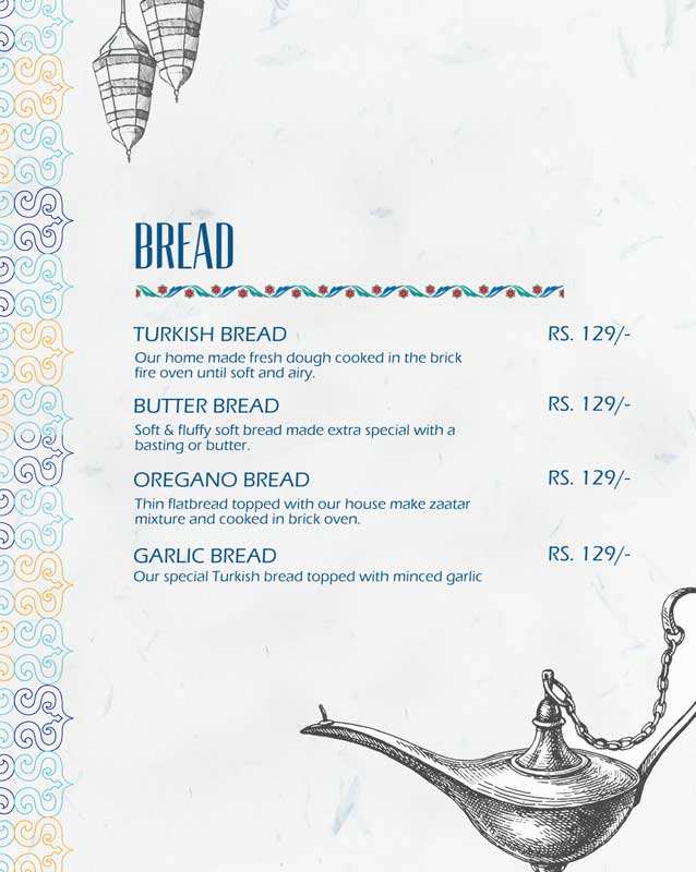Zeytin menu