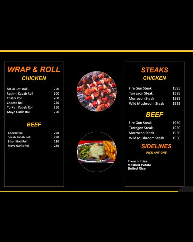 Nosh Restaurant menu