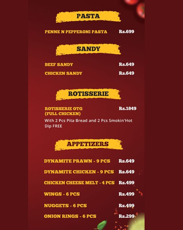ON THE GRILL menu