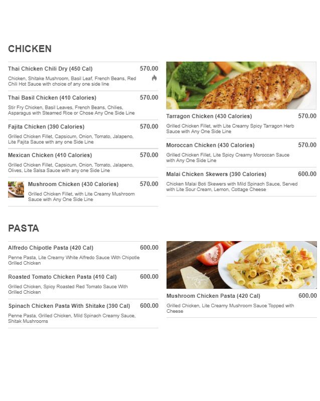 Paleoist menu