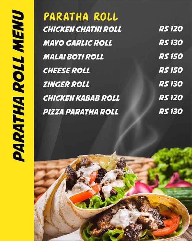 Papa Bob's Food Lab menu