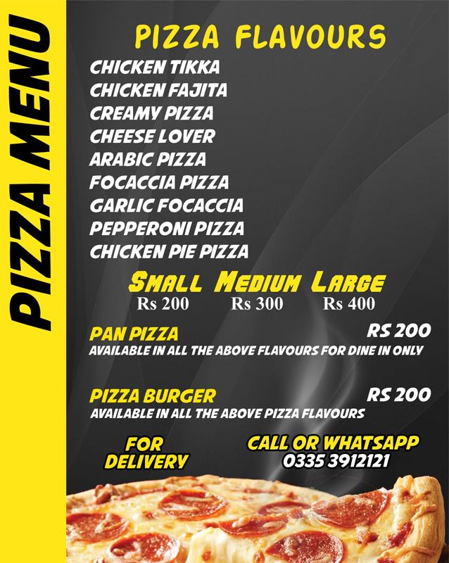 Papa Bob's Food Lab menu