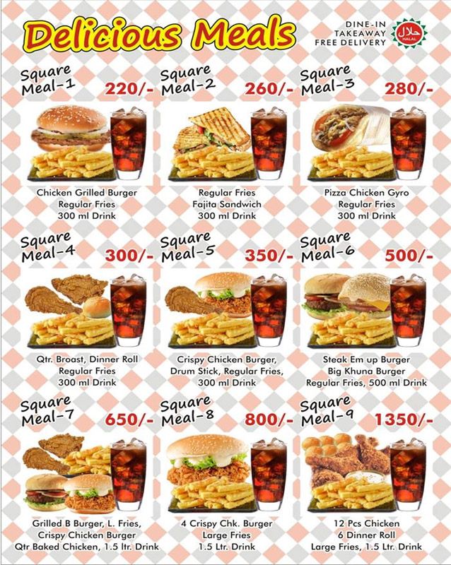 Penny Bake menu