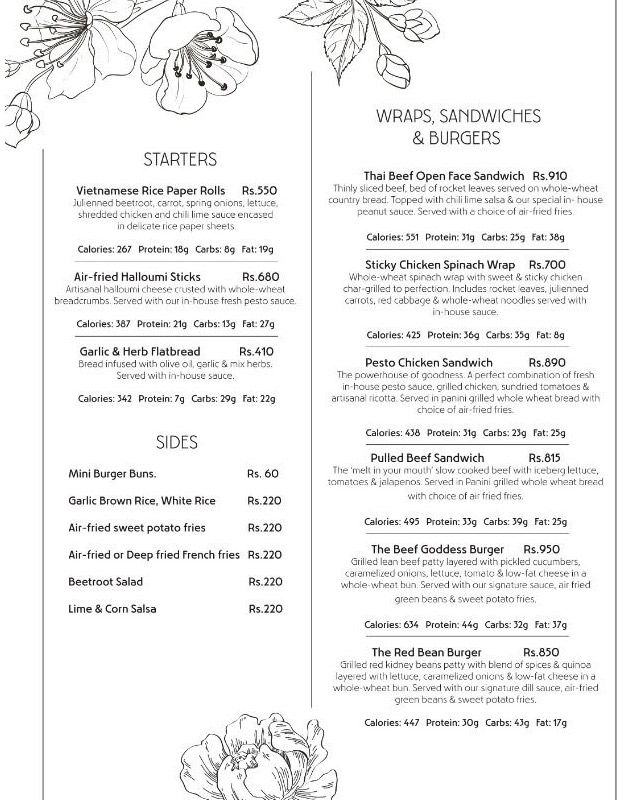Pesto menu