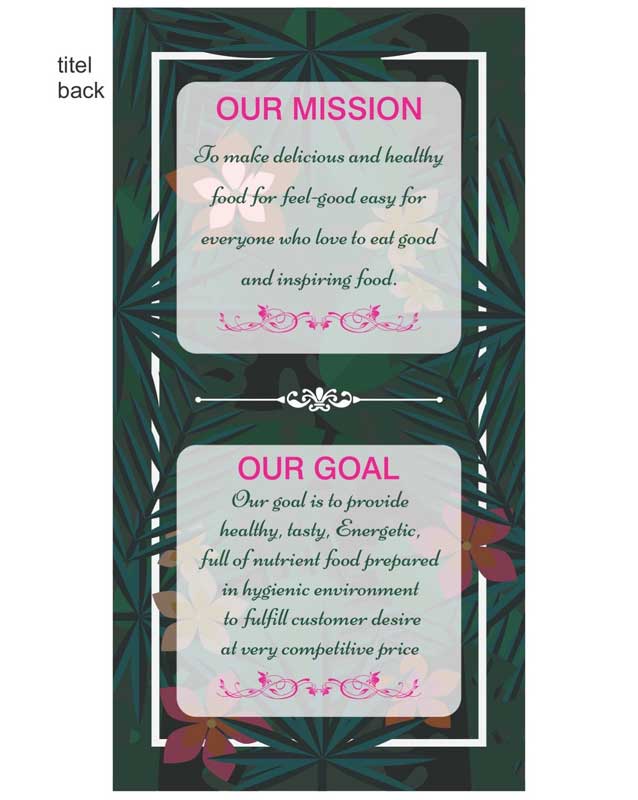 Pinkvilla Restaurant menu