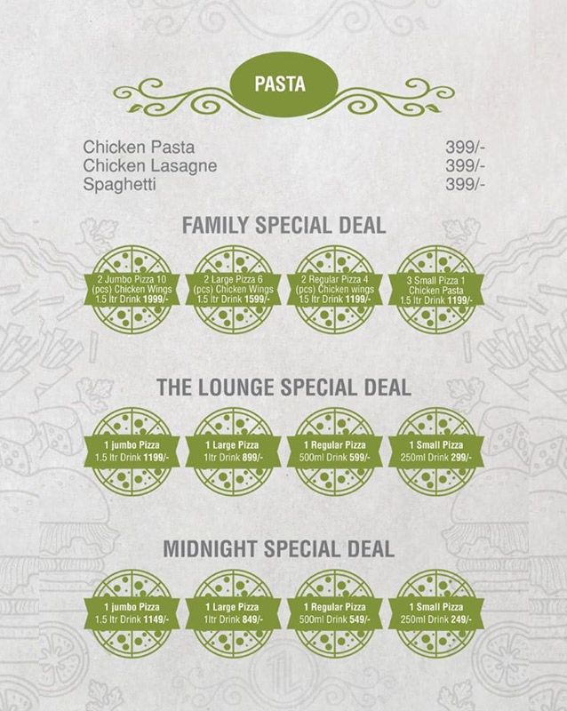 Pizza Taste menu