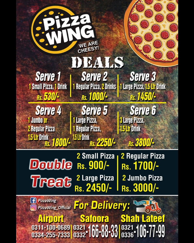 Pizza Wing  menu