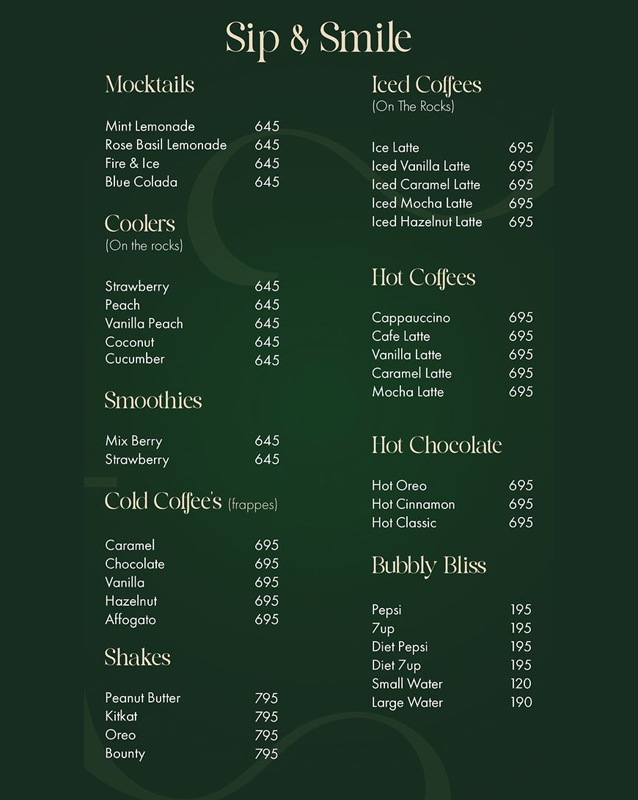 Plato's  menu