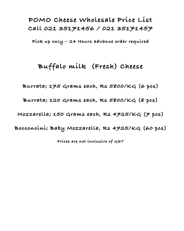 POMO menu