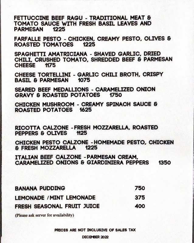 POMO menu