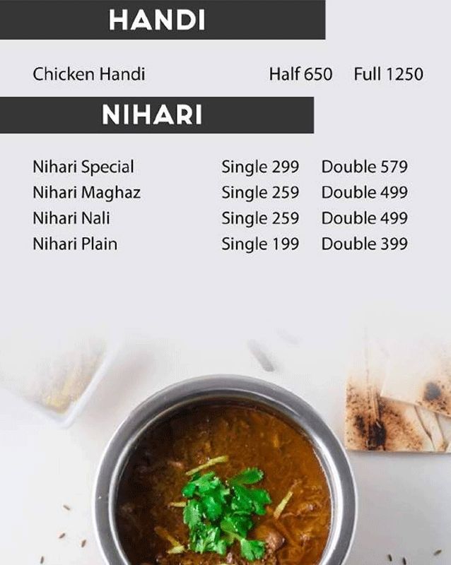 Pot n Pot menu