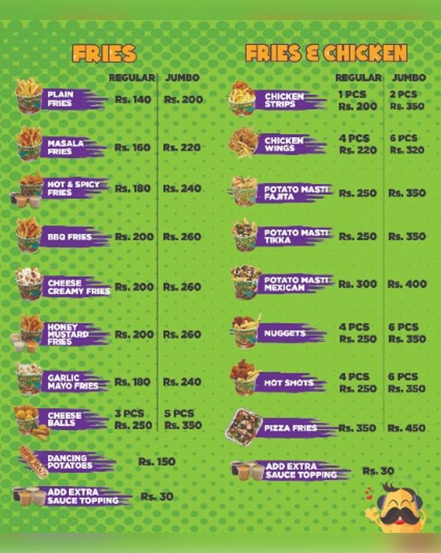 Potadose menu