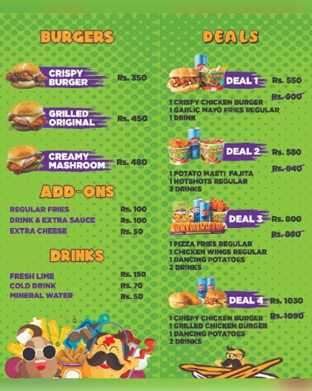 Potadose menu