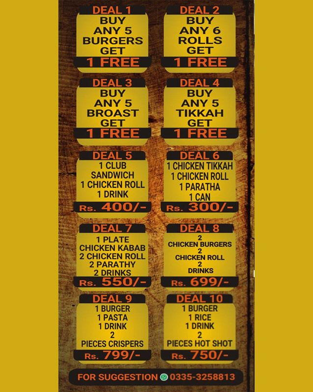 Precious Cafe menu