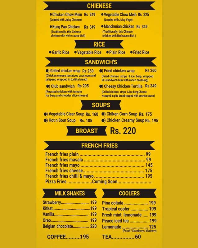 Precious Cafe menu