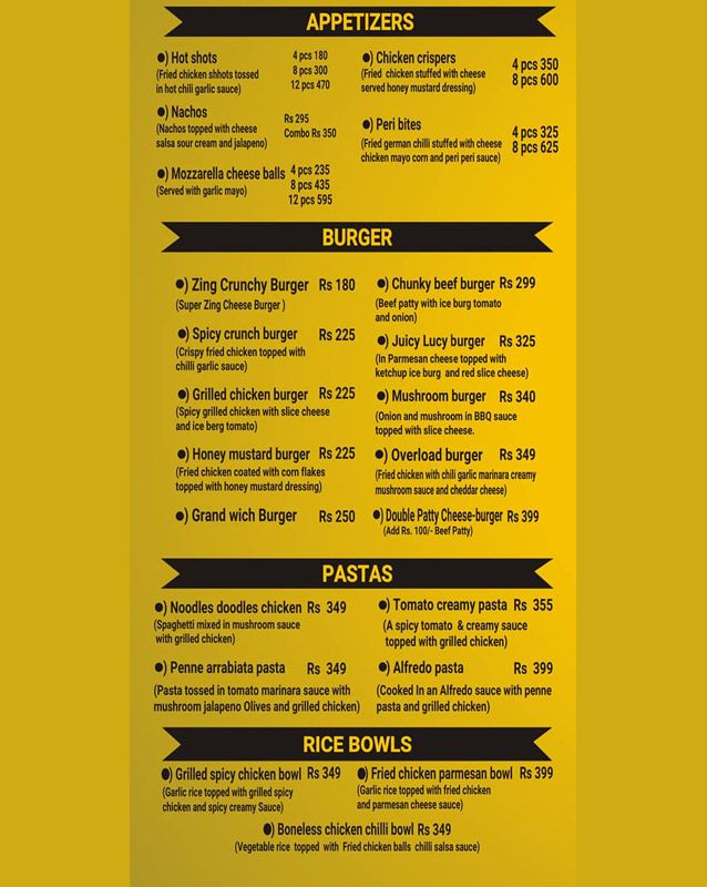 Precious Cafe menu