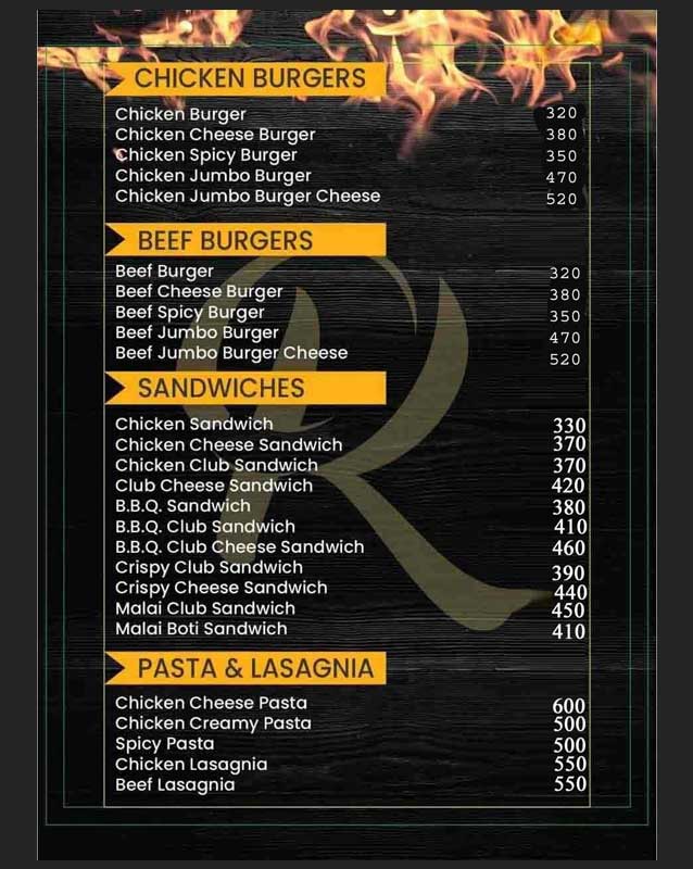 Rao Rajput Restaurant menu