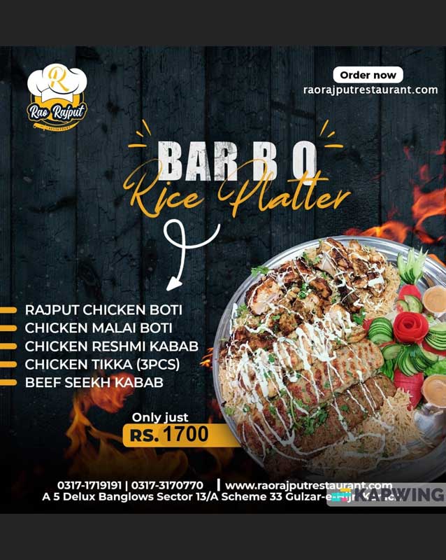 Rao Rajput Restaurant menu
