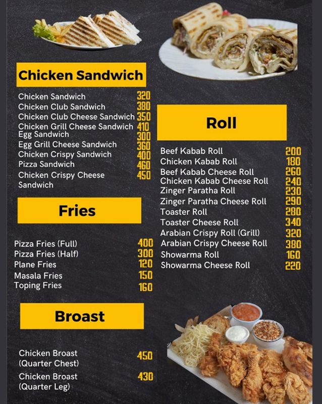 Rasheed Qorma menu