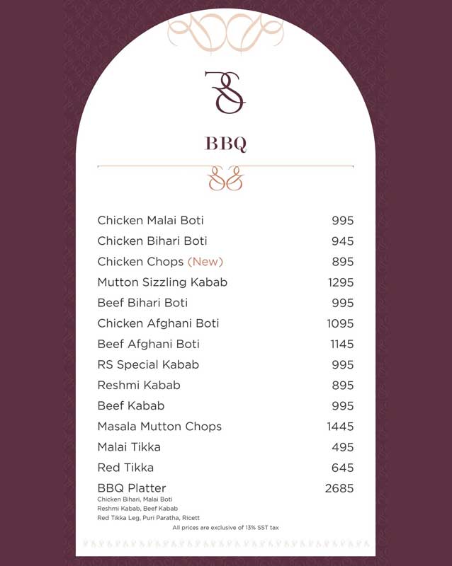 Real Spice by Rehmat-e-Shereen menu
