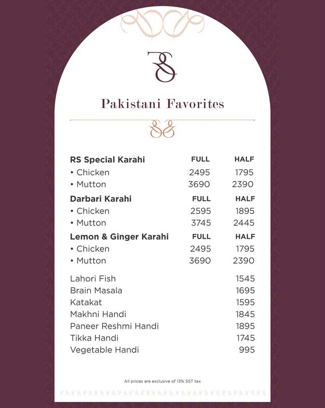 Real Spice by Rehmat-e-Shereen menu