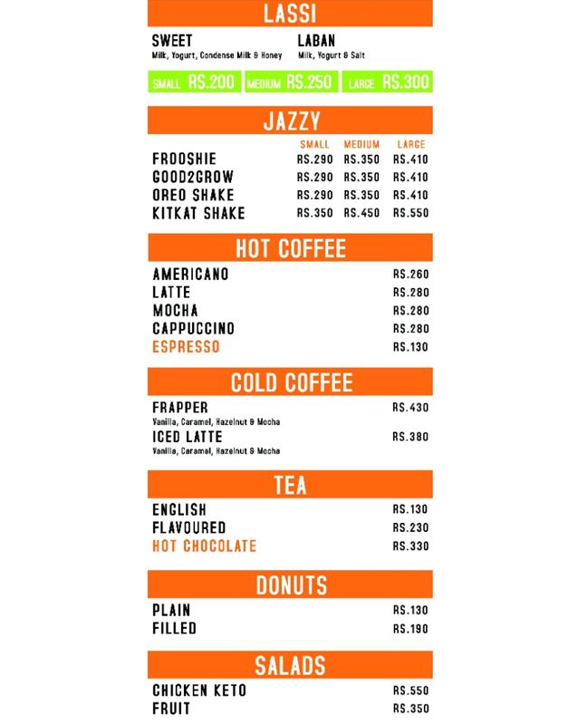 Refreshers.pk menu