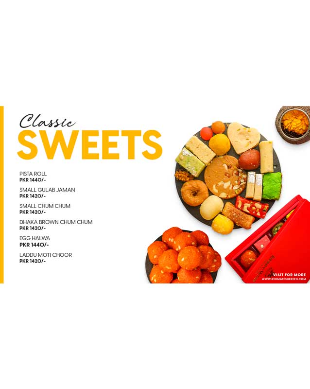 Rehmat-e-Shereen menu
