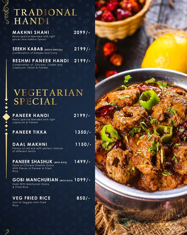 Resto menu