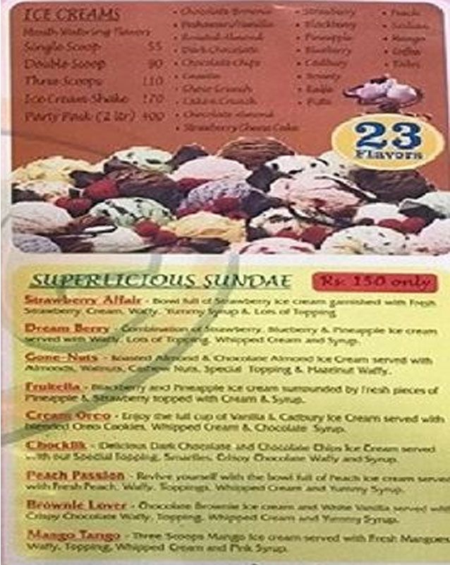 Revive Juice menu