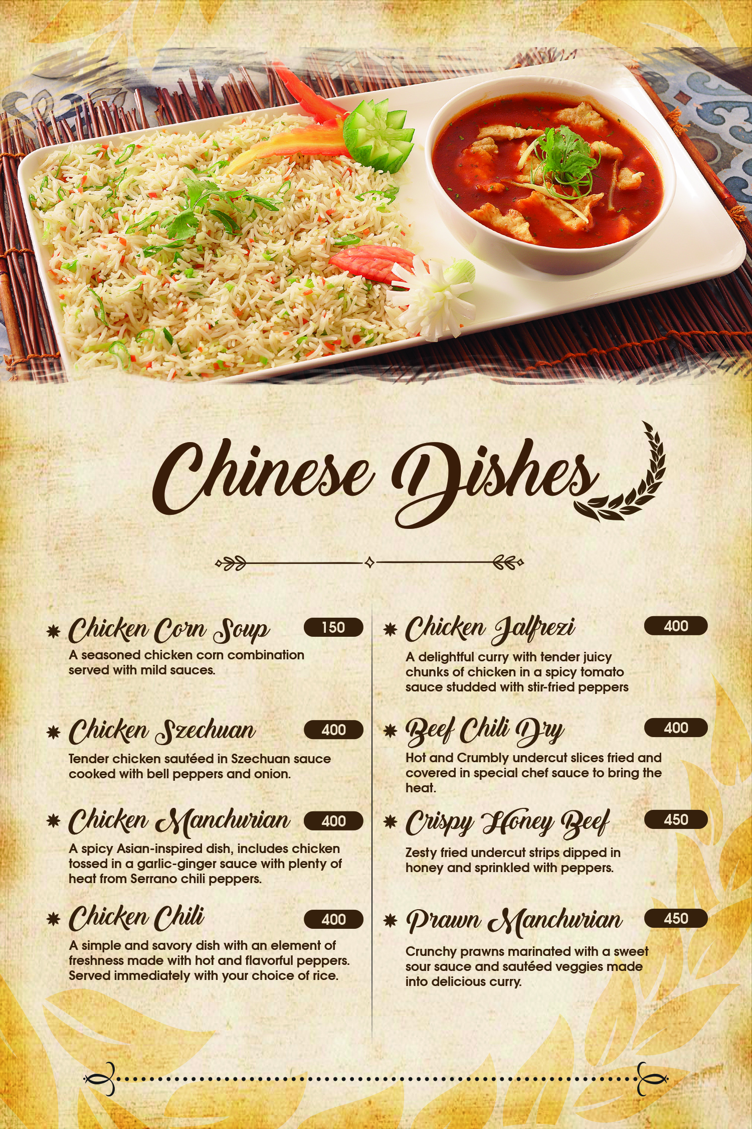 Rice Station menu
