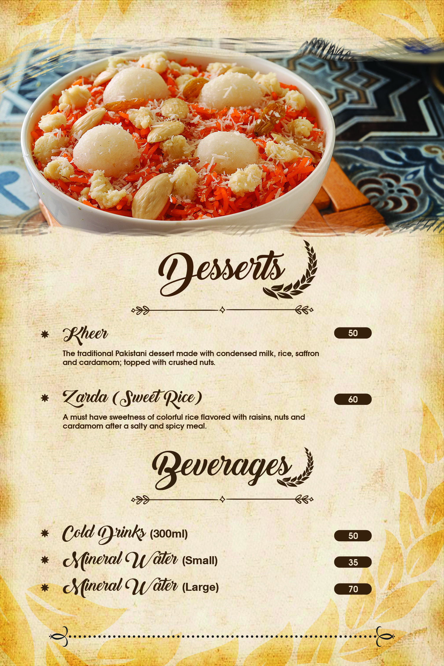 Rice Station menu