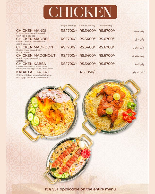 Ridan House Of Mandi menu