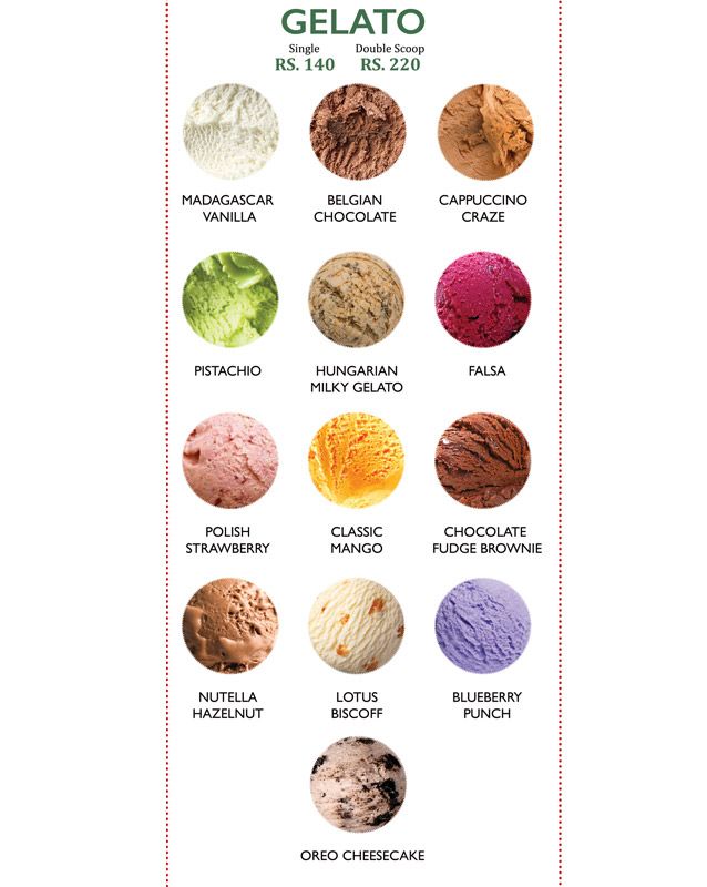 Rigos menu