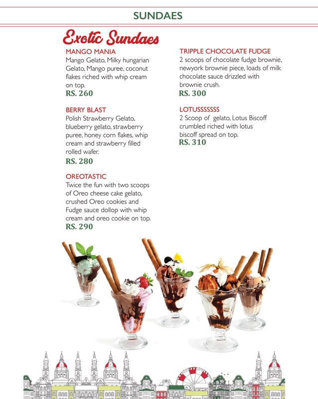 Rigos menu