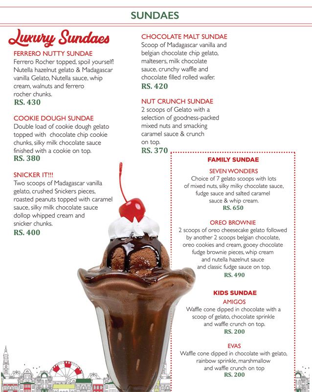Rigos menu