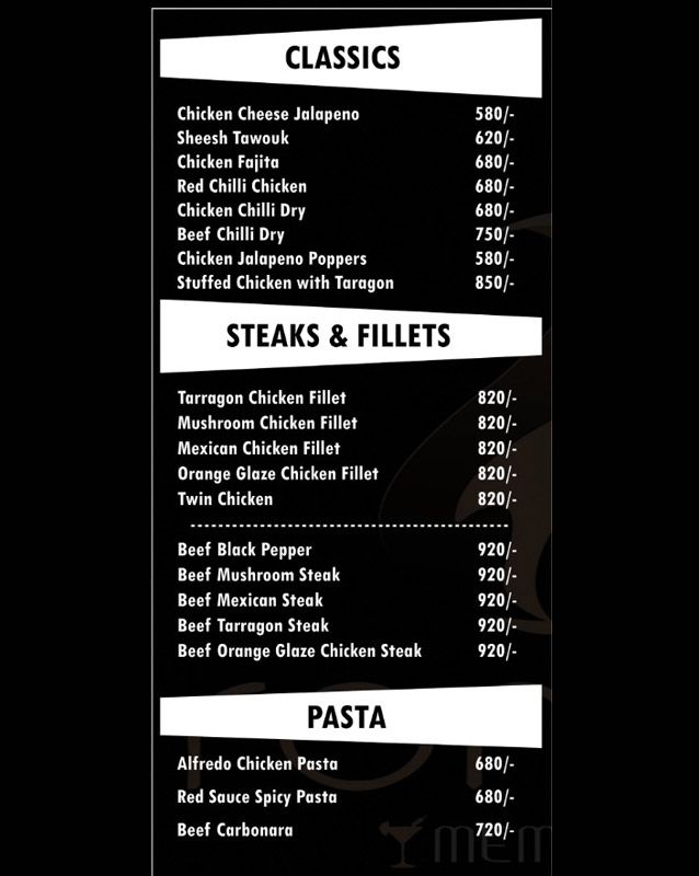 Romanzo menu