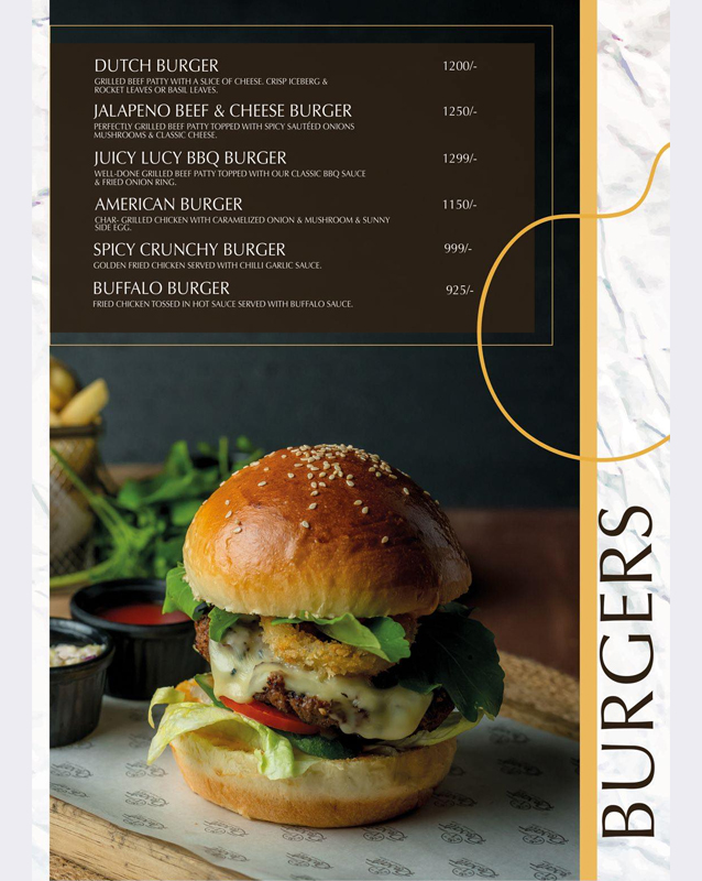 Rosati Bistro menu